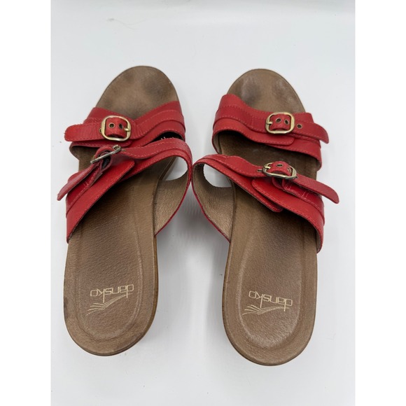 Dansko Shoes - Dansko Leather Slide Sandals Womens Size 42 US 11 Beach Casual Cruise Vacation